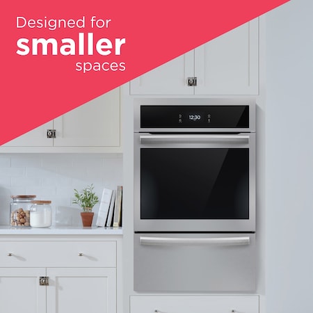 Frigidaire Frigidaire Gallery 24-in. Single Gas Wall Oven with Air Fry and True Convection, Stainless Steel GCWG2438AF